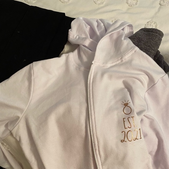 BRIDE Est 2021 White Zip-Up Sweater - Picture 10 of 16